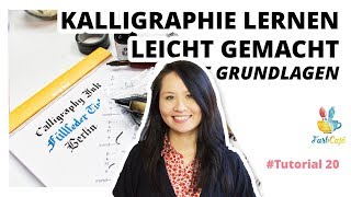 Wie kann ich Kalligraphie lernen • Dein Grundlagenguide  FarbCafé [upl. by Atinor]