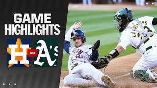 Astros vs As Game Highlights 72324  MLB Highlights [upl. by Elayor613]