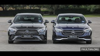 shorts  2021 MercedesBenz E200 Avantgarde amp E300 AMG Line walkaround [upl. by Marsden238]