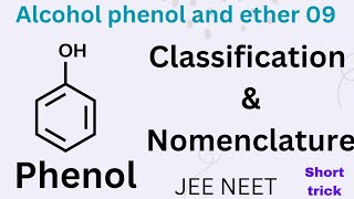 Alcohol phenol and ethers class 12 organic chemistry 09  chemical reactions of alcohol  NEET JEE [upl. by Enimaj]