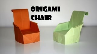 DIY Paper Crafts  Origami Paper CHAIR  Innovative paper arts [upl. by Leff30]