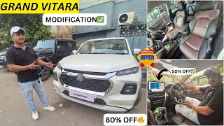 GRAND VITARA MODIFICATION✅DIAMOND 2K ₹5000 OFF✅ALLOY WHELL 20 OFF✅ PARMOD CAR [upl. by Airres]