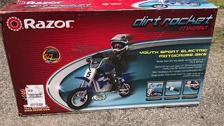 Unboxing of Razor Dirt Rocket mini bike [upl. by Ominorej]