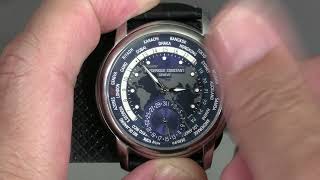 Setting the time and date on the Fredrique Constant World Timer [upl. by Swan]