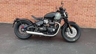 2024 Triumph Bonneville Bobber Jet Black amp Ash Gray walkaround [upl. by Maison]