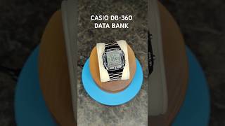 CASIO DB360 DATA BANK RETRO STYLE REISSSUEmadwatchcollector casio databank watch watches [upl. by Elad]