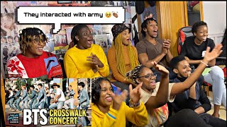 BTS Performs a Concert in the Crosswalk Reaction [upl. by Eittol]