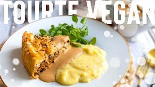 TOURTE VEGAN DE NOËL  Purée amp sauce gravy [upl. by Wolfort]