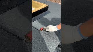 How To Install Cap Sheet Joints Like A Pro… how howto roof build felt tips diy reels shorts [upl. by Anuait241]