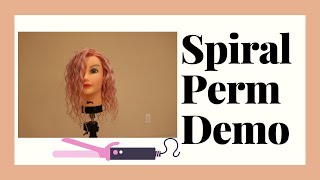 Perms 101 Graduated Spiral Perm Demo on porous hair loose wave perm Zotos Acid Body Perm [upl. by Rutger788]