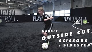 MATCH Academy – Ball Mastery – Double Outside Cut Scissors Side Step like Marcelo [upl. by Itsur]