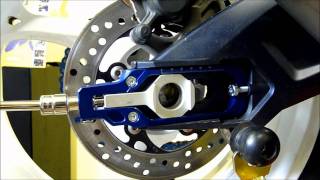 LighTech Chain Adjusters Install amp Review  Suzuki GSXR1000 2011 [upl. by Arimaj]