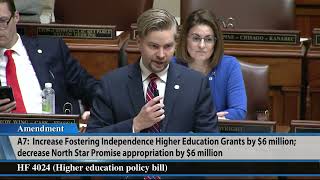 Minnesota House passes HF4024 the higher education policy bill 4424 [upl. by Cirenoj]