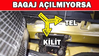 Bagaj Kapağı Açılmıyor İse Kilitli Bagaj Nasıl Açılır [upl. by Viridis]