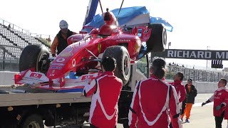 SUZUKA Sound of ENGINE 2017 Ferrari F2003GA Crash ・ Ferrari F10 [upl. by Ydisac621]