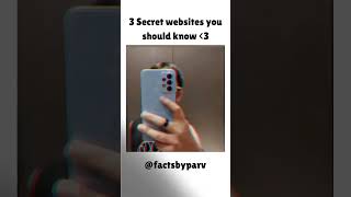 3 Secret websites you must know🤫 shorts trending viral [upl. by Namzed]