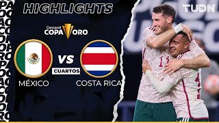 HIGHLIGHTS  México vs Costa Rica  Copa Oro 2023  TUDN [upl. by Arni910]