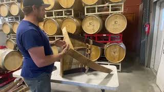 Wine Barrel Workshop Rocking Chair [upl. by Weissberg]