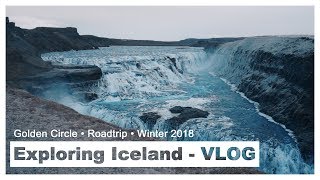 🇩🇪 VLOG Island Winter 2018 Teil 1  Die Golden Circle Route mit Polarlichtern [upl. by Cassius]