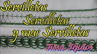 SERVILLETAdeshiladosBoda BautizosETC TissuTejidos [upl. by Storfer]