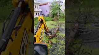 Jcb waste tree disposable work in plot [upl. by Enyaz440]