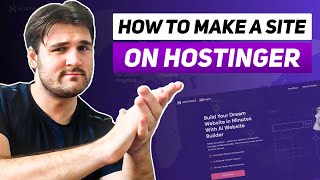 How to Make a Site on Hostinger Using a Free Domain Tutorial [upl. by Atsirak]