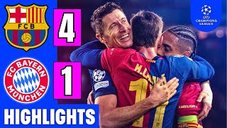 FC Barcelona Vs Bayern Munich 41  EXTENDED HIGHLIGHTS  UEFA Champions League 202425  Barca UCL [upl. by Thadeus]