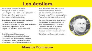 Les écoliers de Maurice Fombeure [upl. by Saxen775]