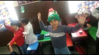 Little Kids Dancing to Jingle Bells  Cute Christmas Dance 🥰😃 [upl. by Attevroc882]