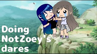 Doing NotZoeys dares zoeydaresyou [upl. by Schilit134]