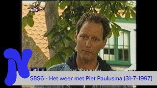 SBS6  Het weer met Piet Paulusma 3171997 [upl. by Manson]