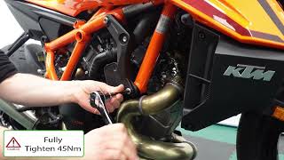 How to install the Evotech Performance crash protectors KTM 1390 Super Duke R [upl. by Ruddy]