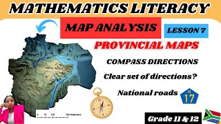 Provincial map analysis Grade 12 Maths literacy Maps and plans [upl. by Odlavu]