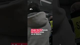 Colombiana se defiende de carteristas en metro de Madrid  N Shorts [upl. by Dimphia7]