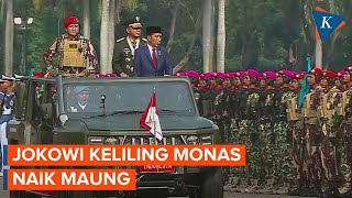 Momen Jokowi Naik Maung Periksa Kesiapan Pasukan di HUT Ke79 TNI [upl. by Olegnaleahcim]