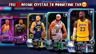 All Tourney Tier Pull From Arcane Crystals To S7 Moonstone Tier NBA 2K Mobile [upl. by Baelbeer]