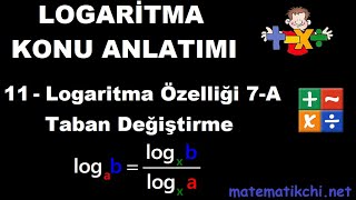 Logaritma Konu Anlatımı 11  Taban Değiştirme [upl. by Hanahs798]