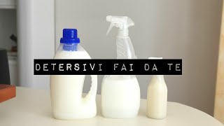 DETERSIVI FATTI IN CASA 3 ricette FACILISSIME  Zero waste [upl. by Nwahsav99]