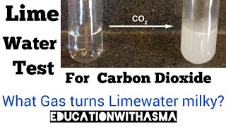 Limewater Test for Carbon Dioxidewhat is lime waterdeduction of carbon dioxide carbon dioxide [upl. by Malinda480]