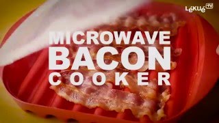 Microwave Bacon Cooker  Lékué TV [upl. by Atnicaj]