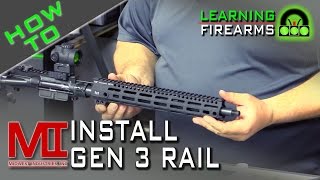 How to Install the Midwest Industries Gen 3 Handguard [upl. by Hannie]