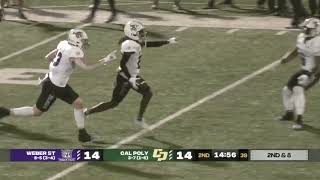 Weber State ends 2023 season with 4821 win at Cal Poly [upl. by Welles397]