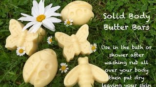 DIY Solid Body Butter [upl. by Goldina]