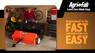 AgriFab 450492 44quot lawn sweeper [upl. by Sira]