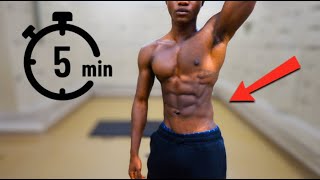 5 MIN AB WORKOUT You Can Do Every Day NO REST [upl. by Girovard]