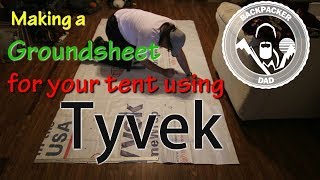 Making a Tyvek GroundSheet [upl. by Nich]