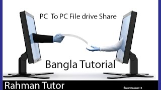 easy PC to PC file drive printer sharing ip Bangla Tutorial Free [upl. by Roseline]