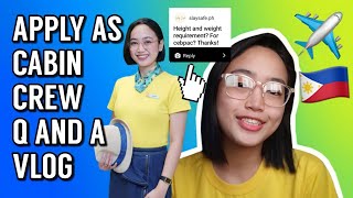 Cebu Pacific Cabin Crew QampA Vlog  Flight Attendant Interview Questions and Answers Recruitment 2023 [upl. by Nomae470]