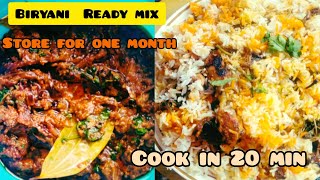 Instant Biriyani Gravy Mix Recipe  Cook Rice Dum Biryani in 20 Mins  instant chicken dum biryani [upl. by Floyd]