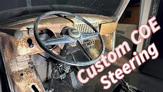 Custom COE steering build  COE motorhome frame swap [upl. by Slrahc181]